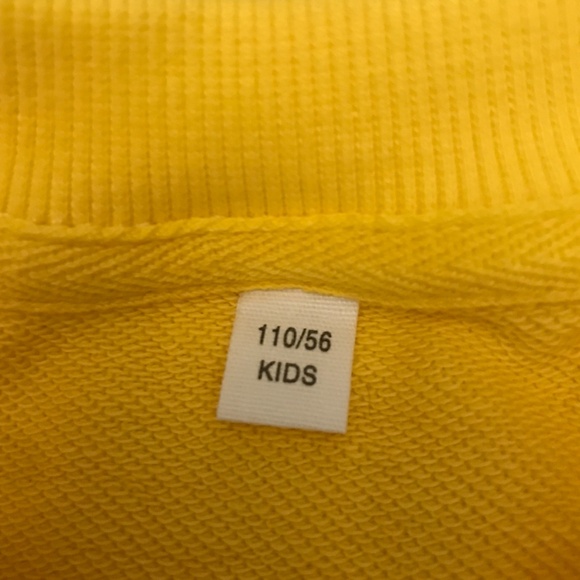 Kids yellow digger crew neck sweatshirt 110/5-6 yrs - Picture 3 of 4